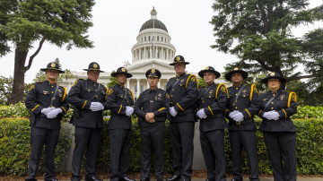 Group photo of probation honor guard 