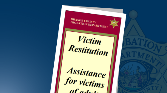 Restitution for Victims of Adult Offenders Brochure