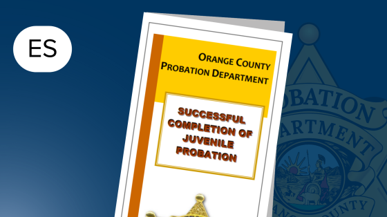 successful completion of juvenile probation Spanish