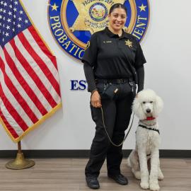Probation officer and support K9