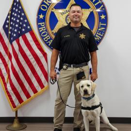 Probation officer and support K9
